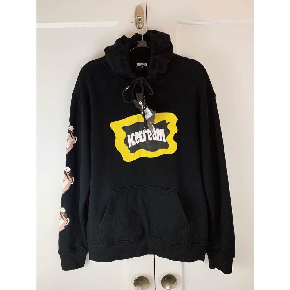 BBC IceCream Whipped Black Hoodie Mens Size Medium
